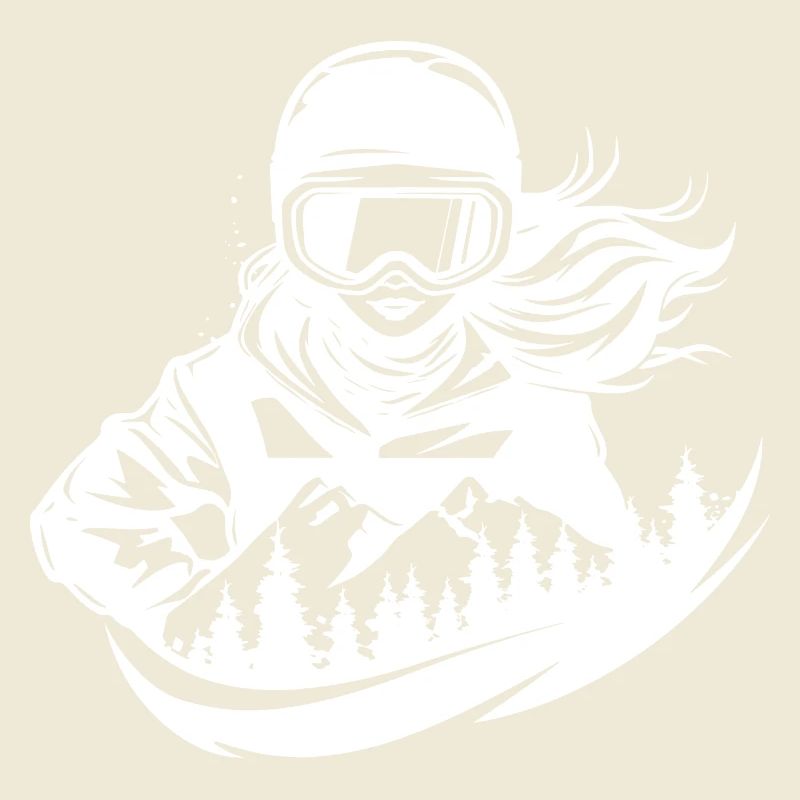 Snowboarderin Mädchen
