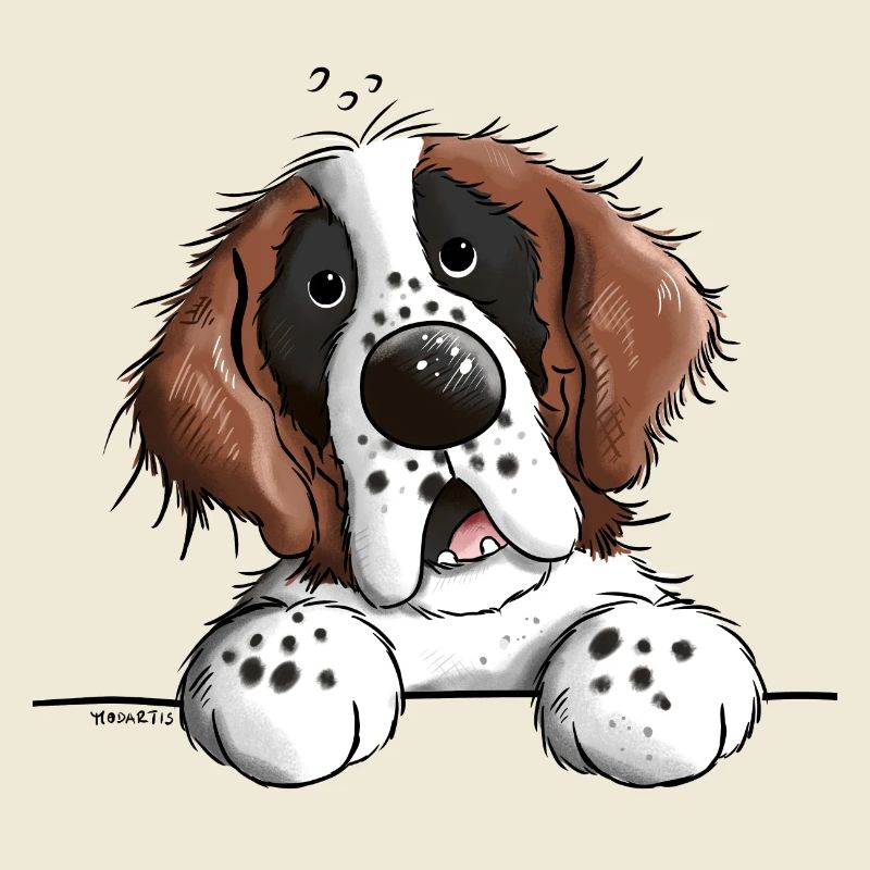Happy Saint Bernard