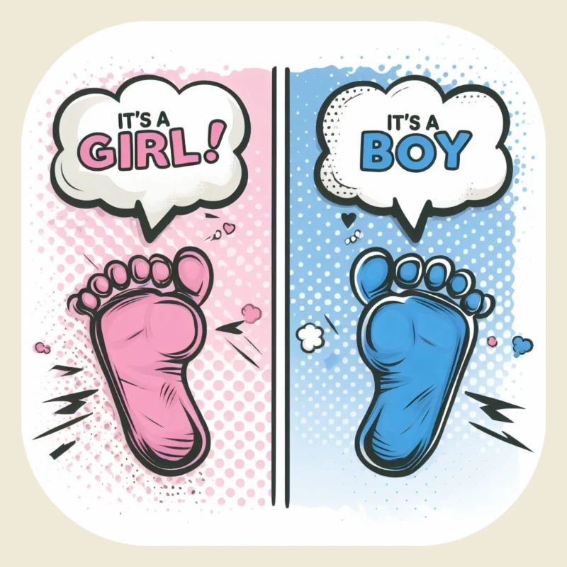 Füße Geschlecht Baby Junge oder Mädchen