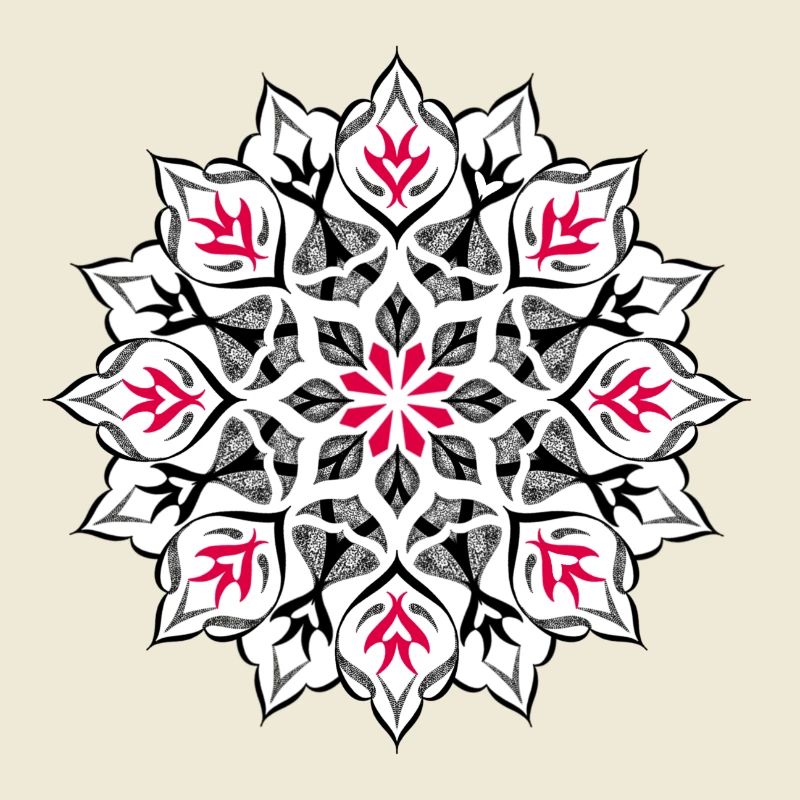 Dotwork Mandala-Design