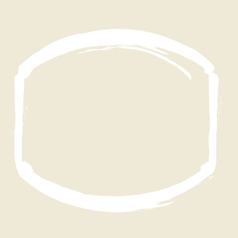 white oval frame