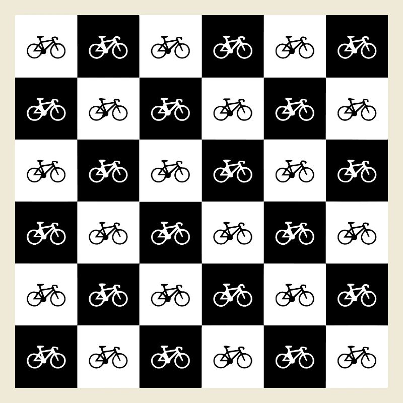 Geometric Bicycle Pattern Design