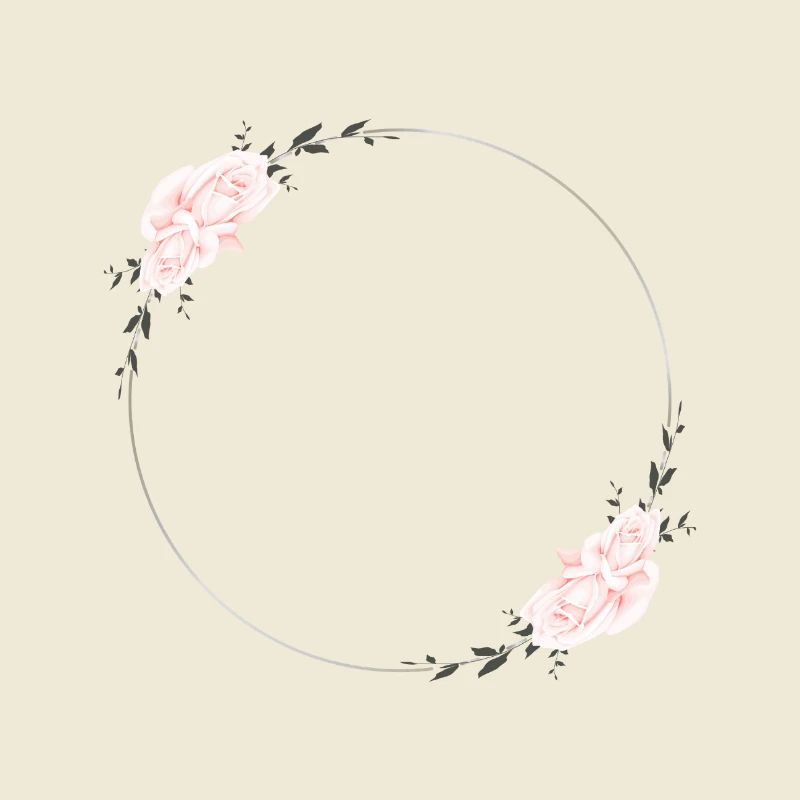Pink Blossoms in a Circle - Edition: Wedding