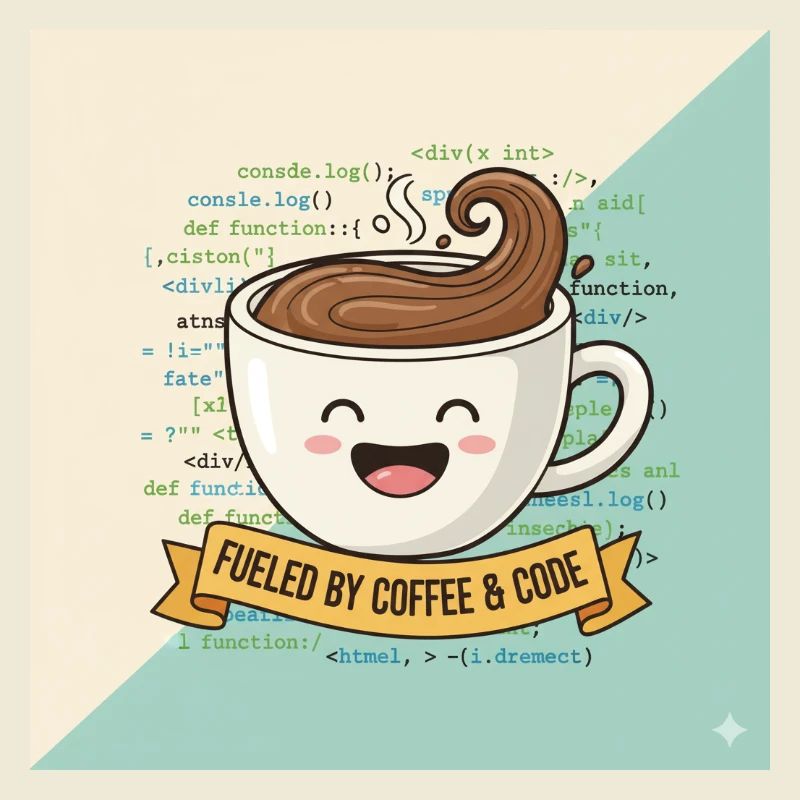 Tasse à café Happy et code