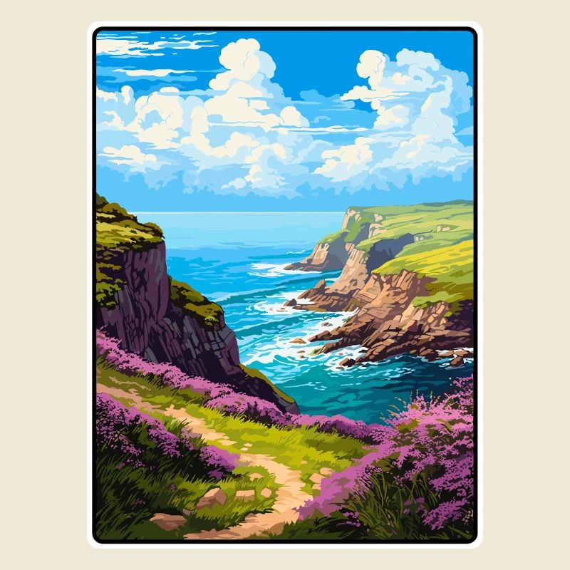 Exmoor England Clifftop Coastal Path