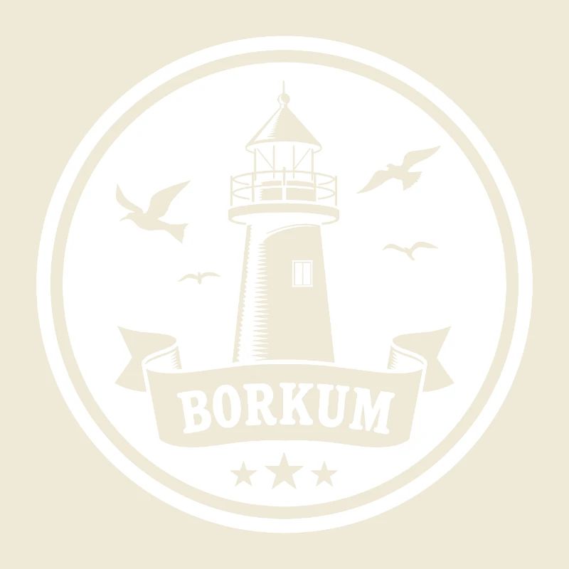 Leuchtturm Borkum Maritimes Emblem