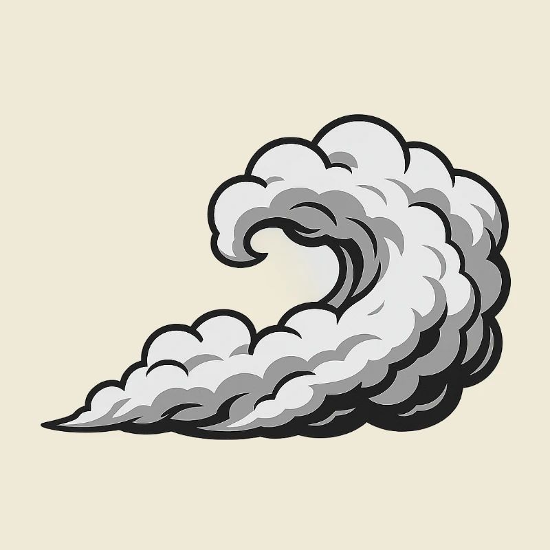 Tourbillon Nuage Cyclone Graphique
