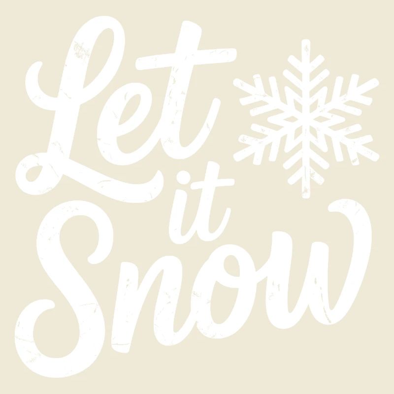 Flocon de neige de Noël Let It Snow
