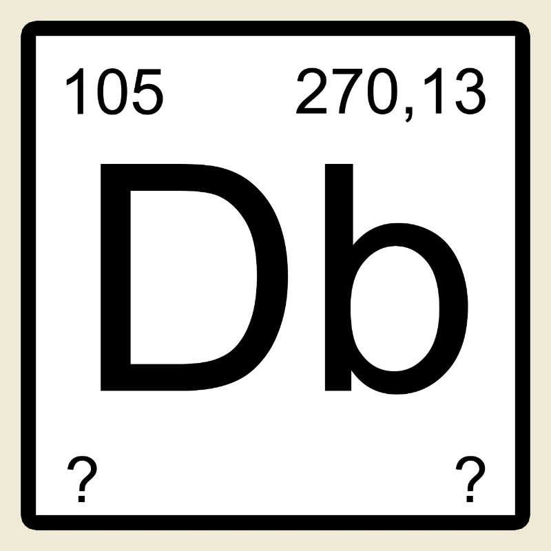 Typographie de l’élément de Dubnium