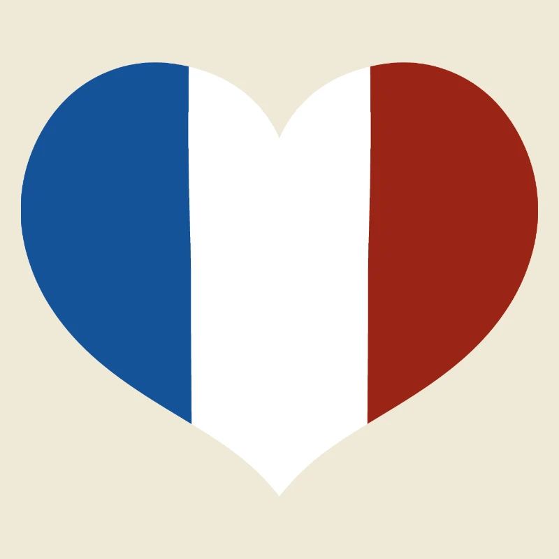 Cœur du drapeau français