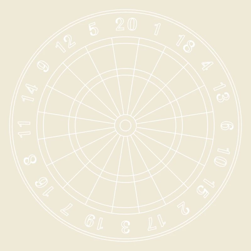 Cible de fléchettes – Dartscheibe