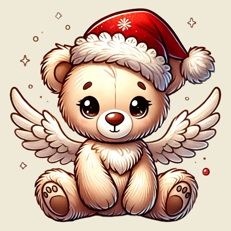 Teddybär Engel-süßer Begleiter der Weihnachtszeit