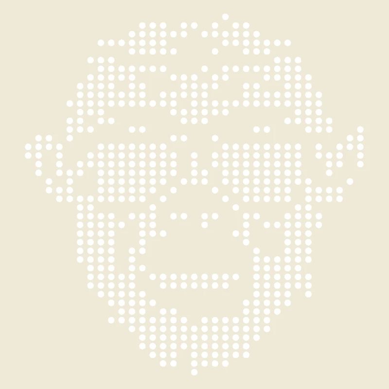 Monkey with Sunglass Pixel design