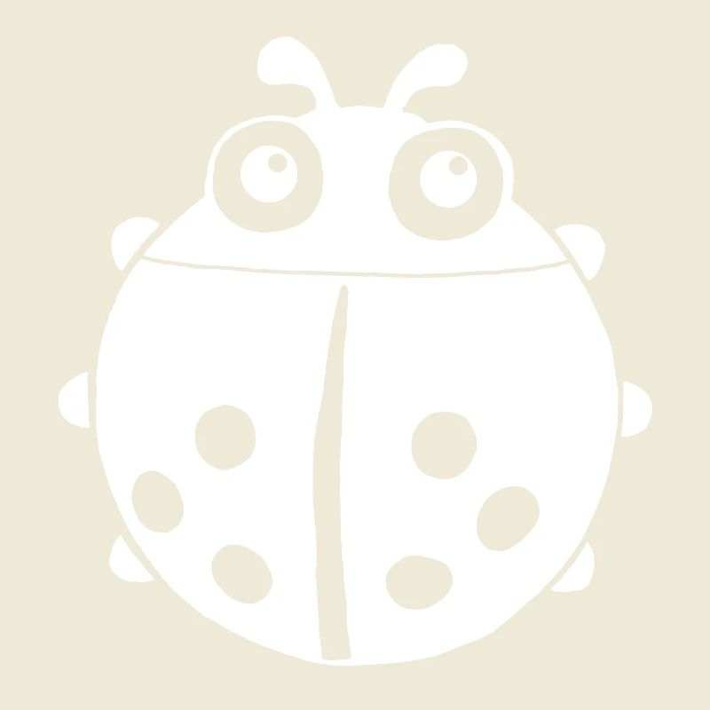 White ladybug