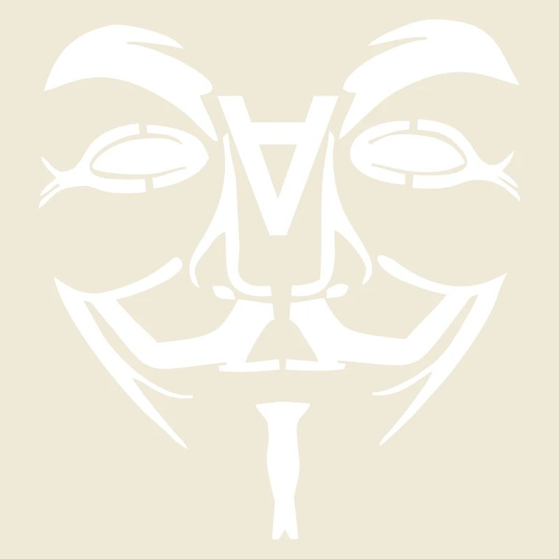 Anonymous Design Face with A