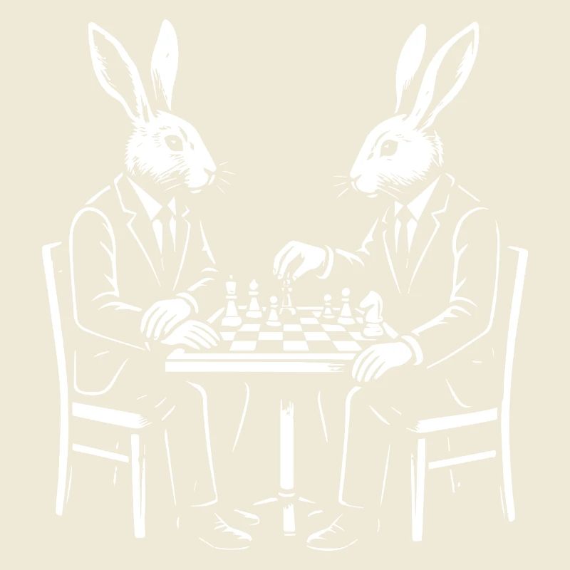 Partie d’échecs Dapper Rabbits