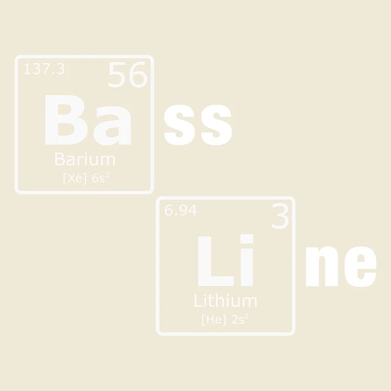 Ligne de basse PSE Éléments du tableau périodique Nerd