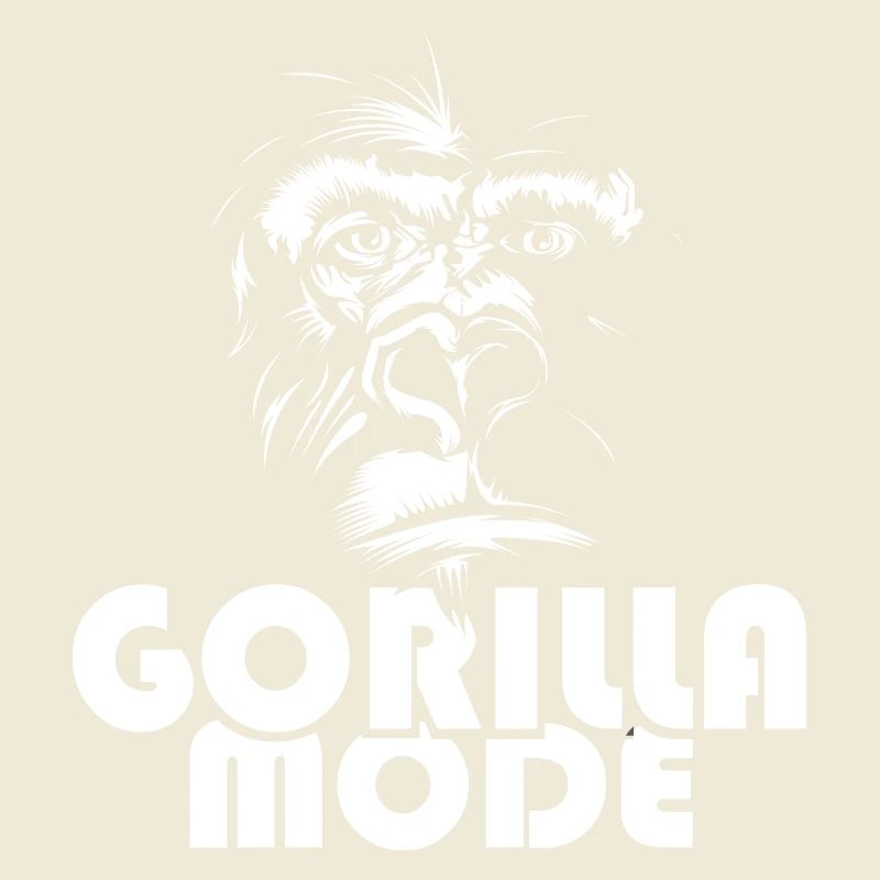 Affe Gorilla Symbol Illustration Logo icon Grafik