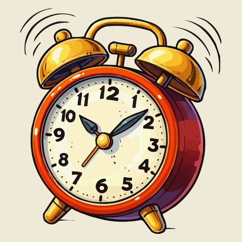 Alarm Clock Comic Clock