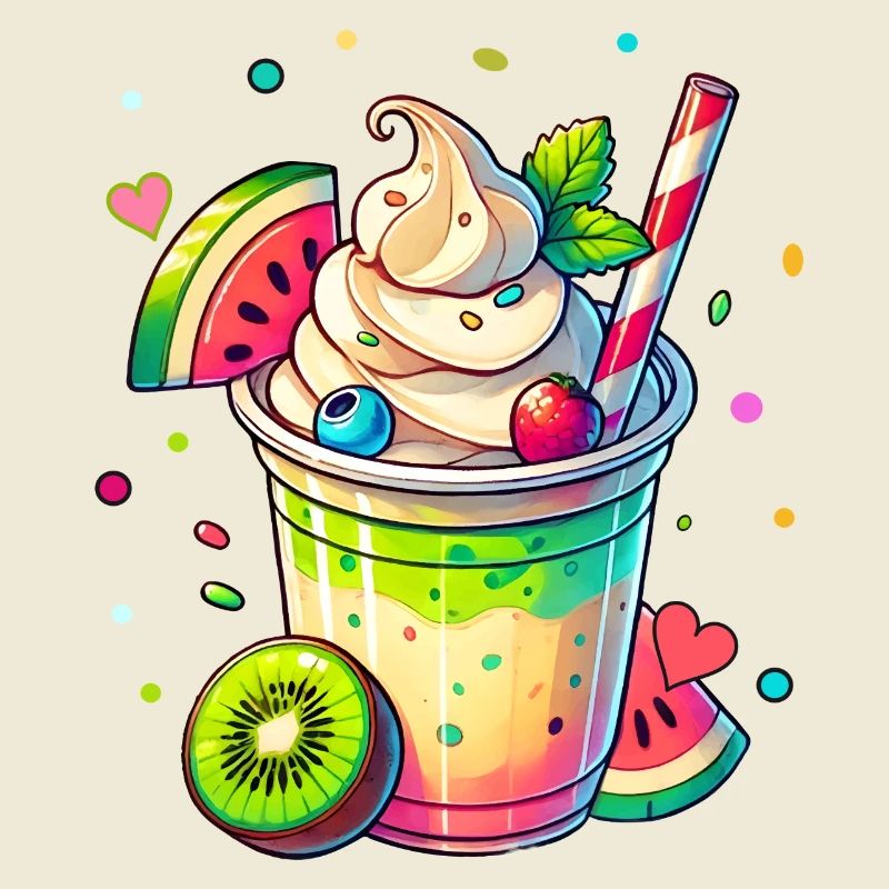 exotic fruity dreams:summer milkshake