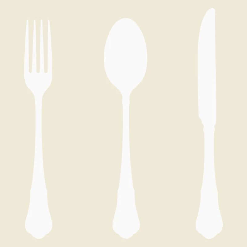 Cutlery Silhouette Design