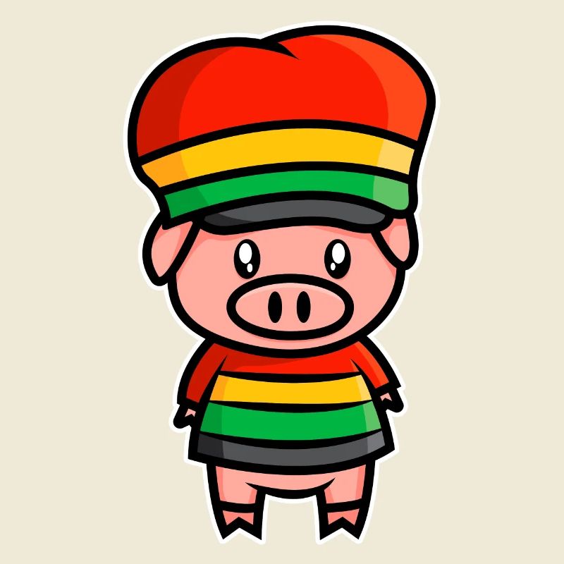 Doux cochon de la Jamaïque - design