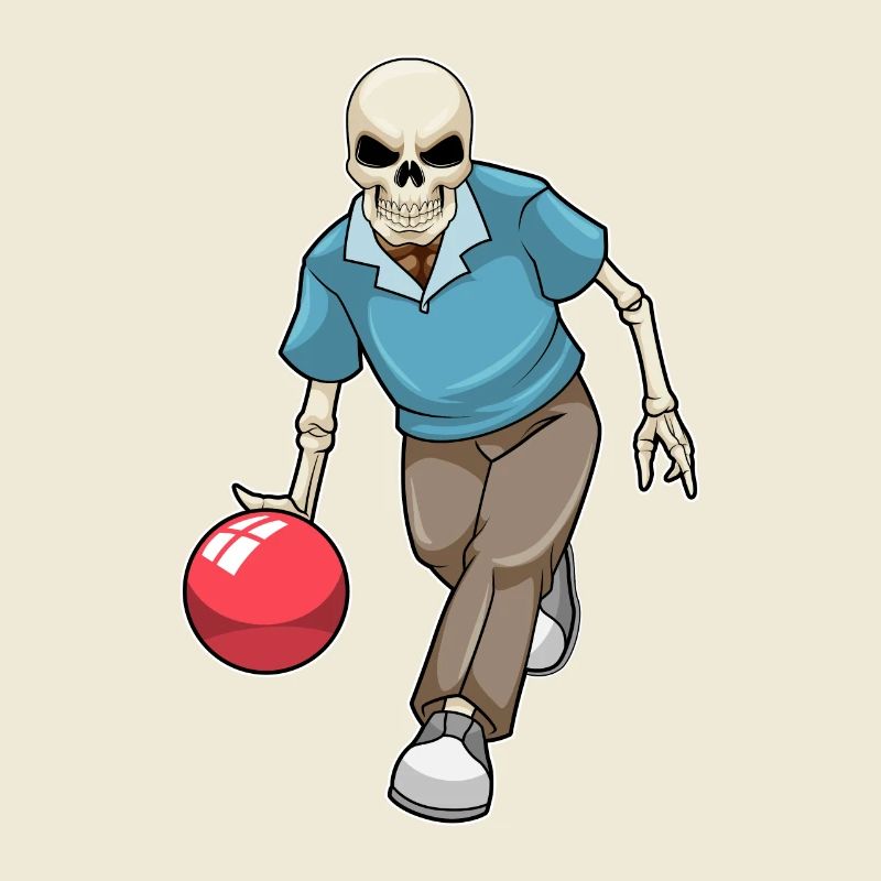 Boule de bowling squelette