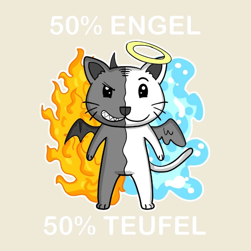 Katze Katzenrasse Devon Rex - Engel und Teufel