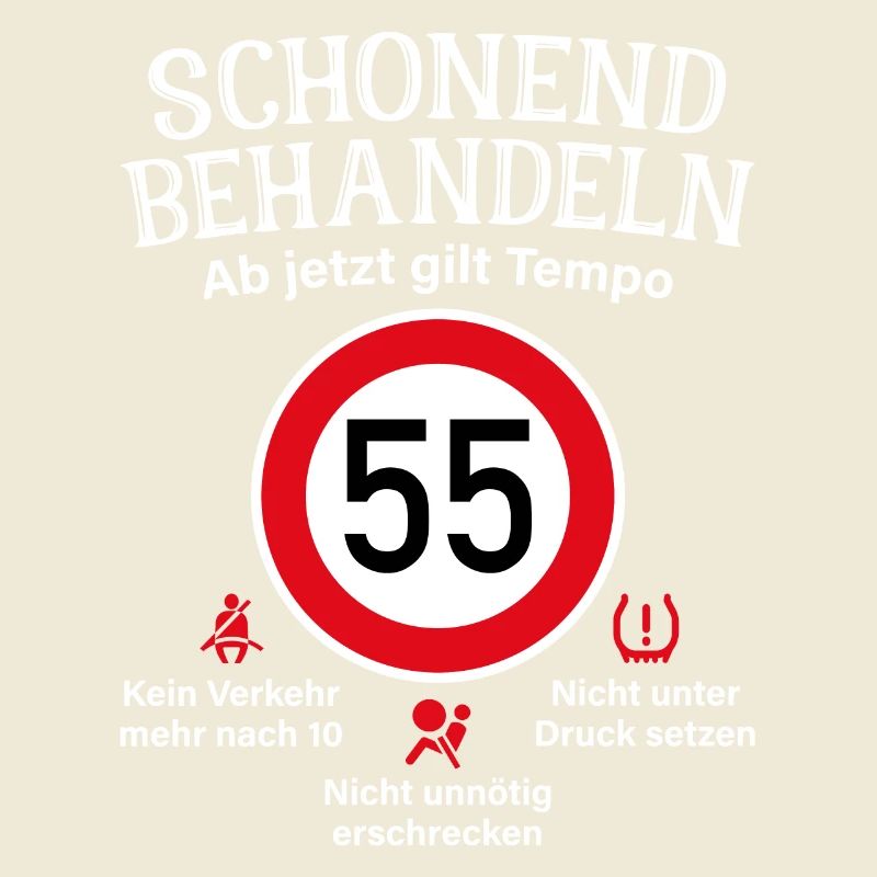 55. Geburtstag Schonend Behandeln 55 Tempolimit 55
