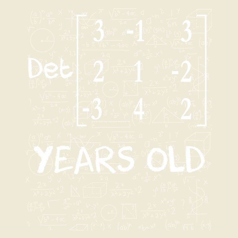 61st birthday 61 years matrix determinant math