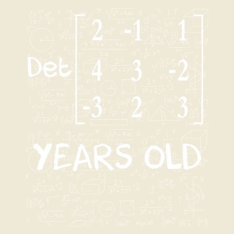 49th birthday 49 years matrix determinant