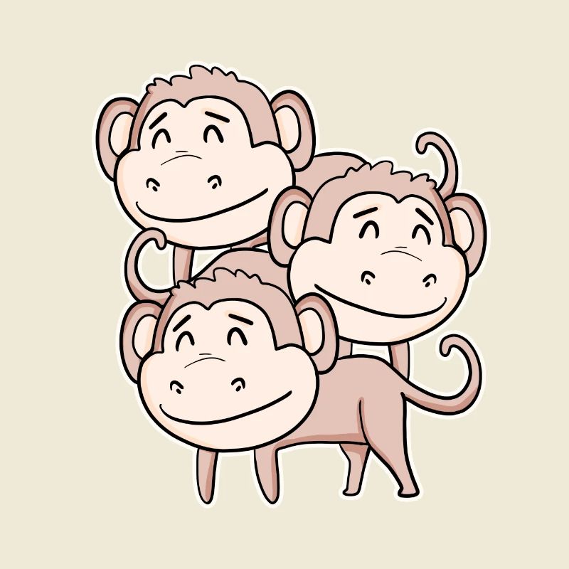 Cute Monkey - Monkey Motif