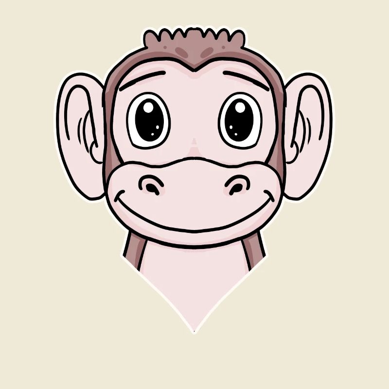 Tierkopf Tier Kopf Affe