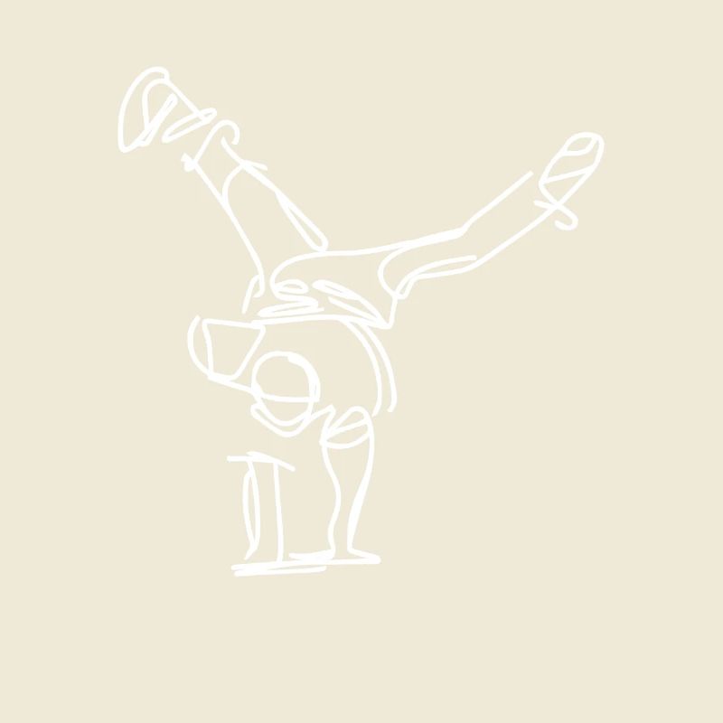 Breakdancer Zeichnung