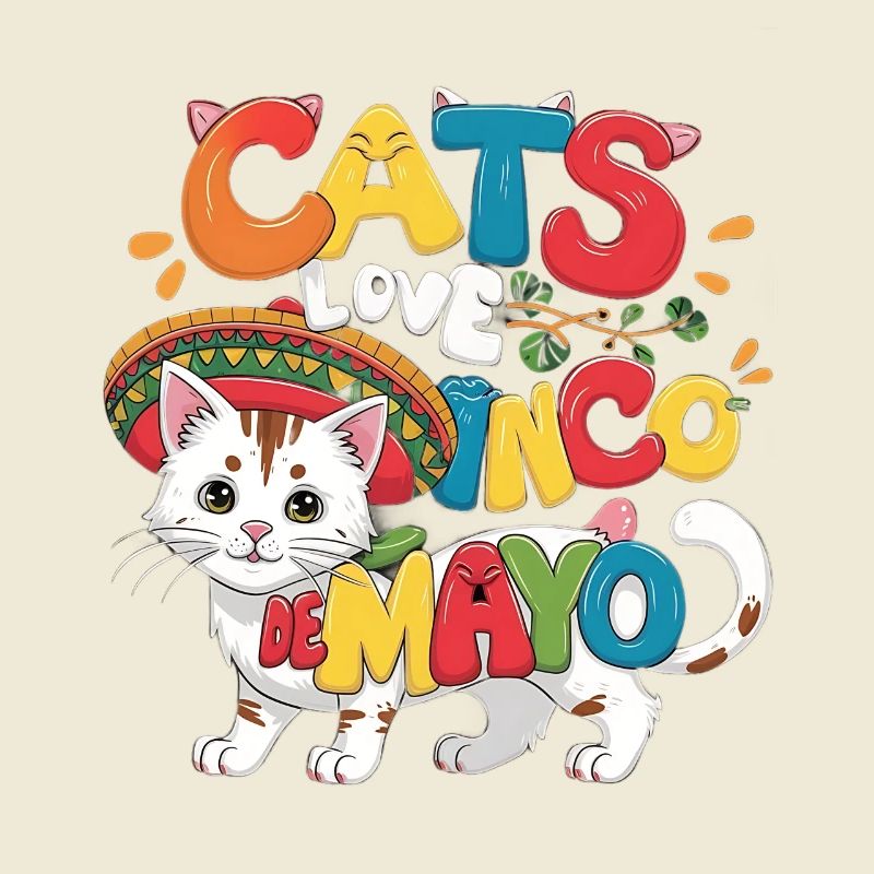 Fiesta Cat sur le thème du Cinco de Mayo