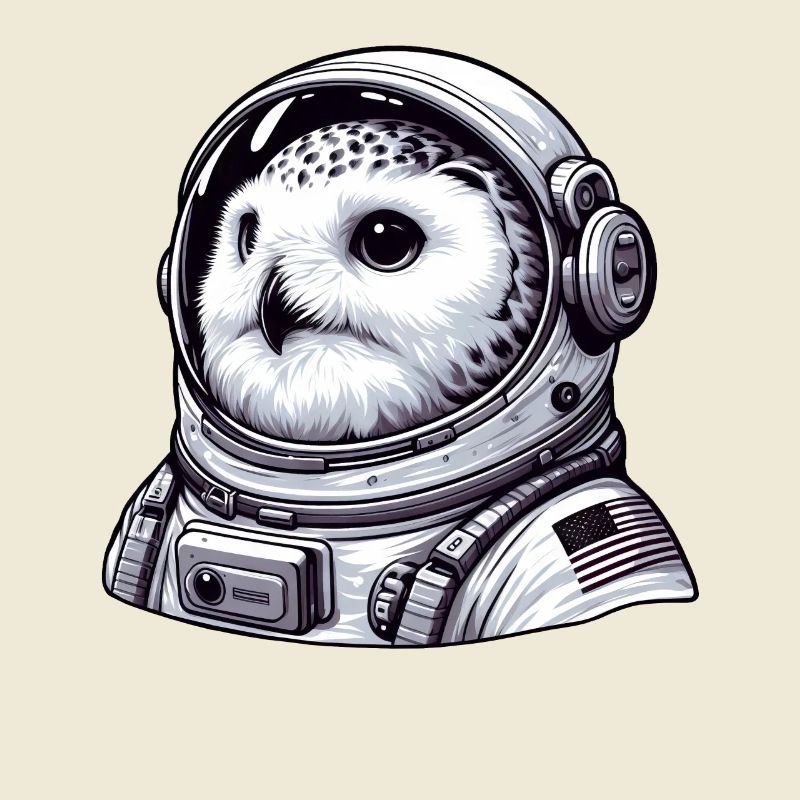 Harfang des neiges astronaute aventure spatiale