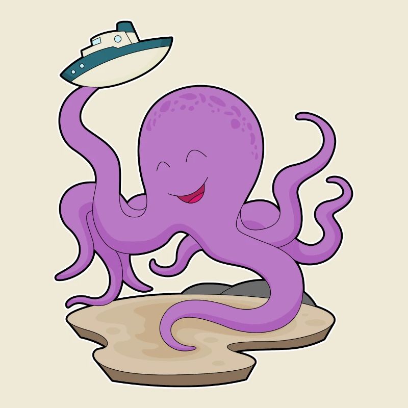 Bateau jouet Octopus