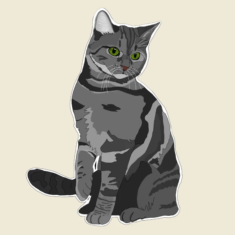 Graue Katze