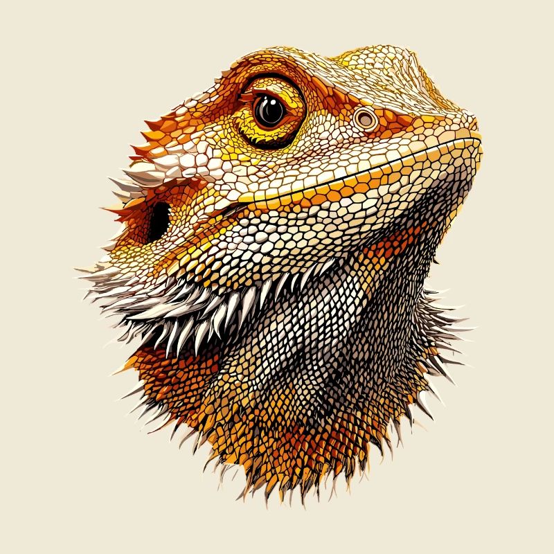 Bartagame Echse Bearded Dragon Süße Bartagamen