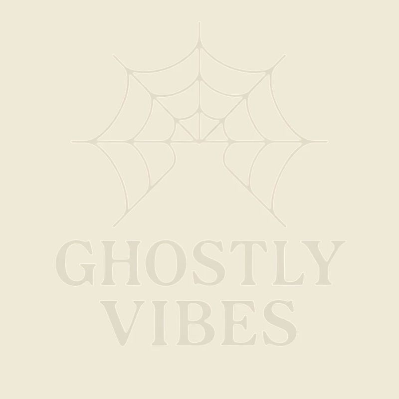 Spider web design with ghostly vibes