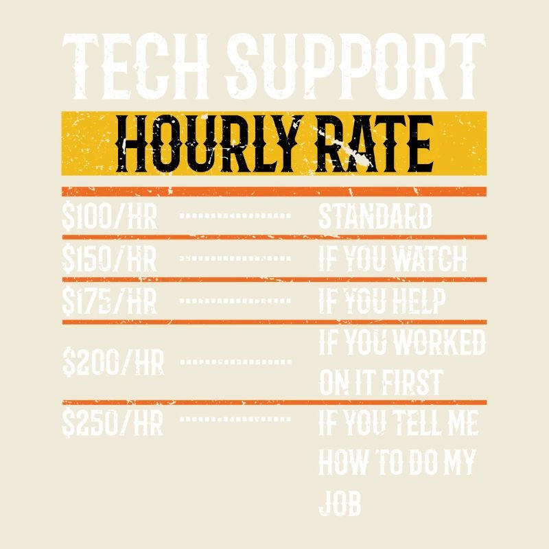 Tech Support Hourly Rate Programmer Technical