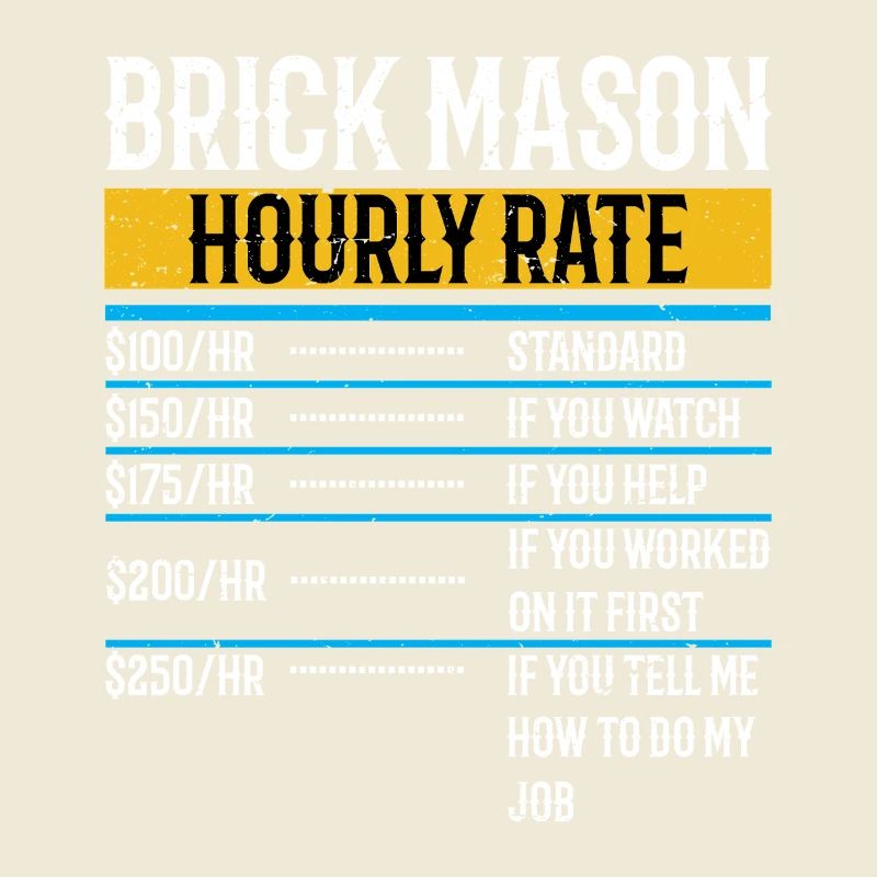 Brick Mason Hourly Rates Bricklayer Labor Worker