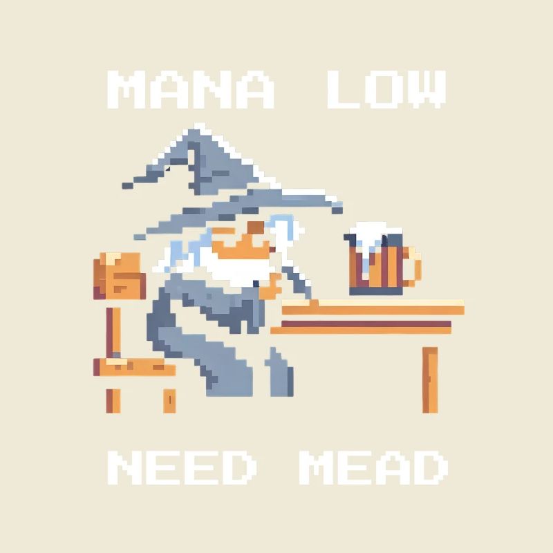 Mana empty? Mead helps! | Wizard RPG Joke