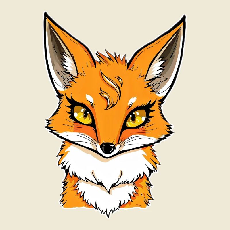 Illustration de bande dessinée Fox Head