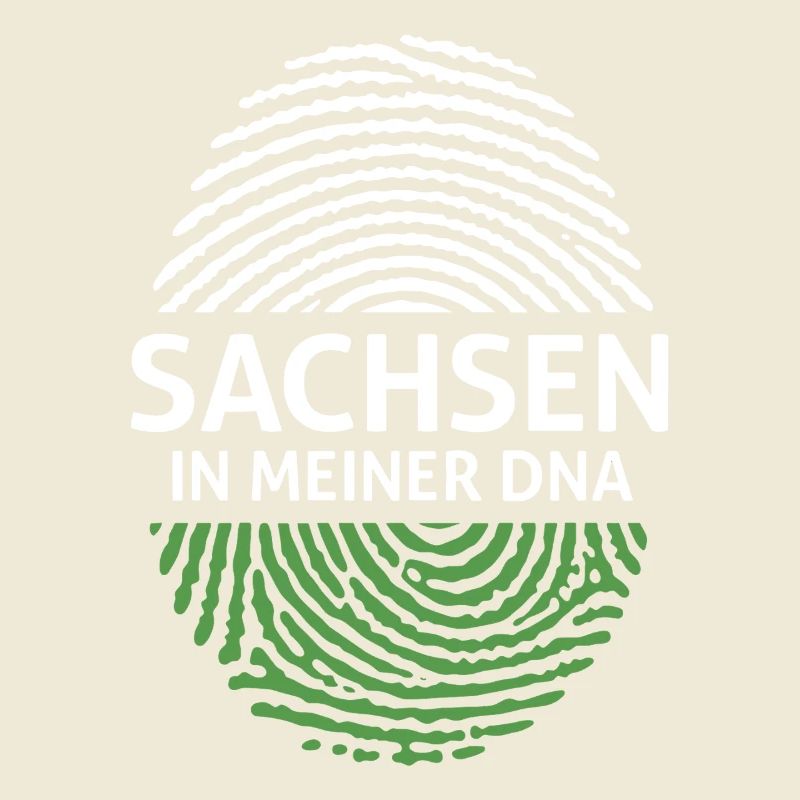 La Saxe dans mon empreinte de drapeau ADN
