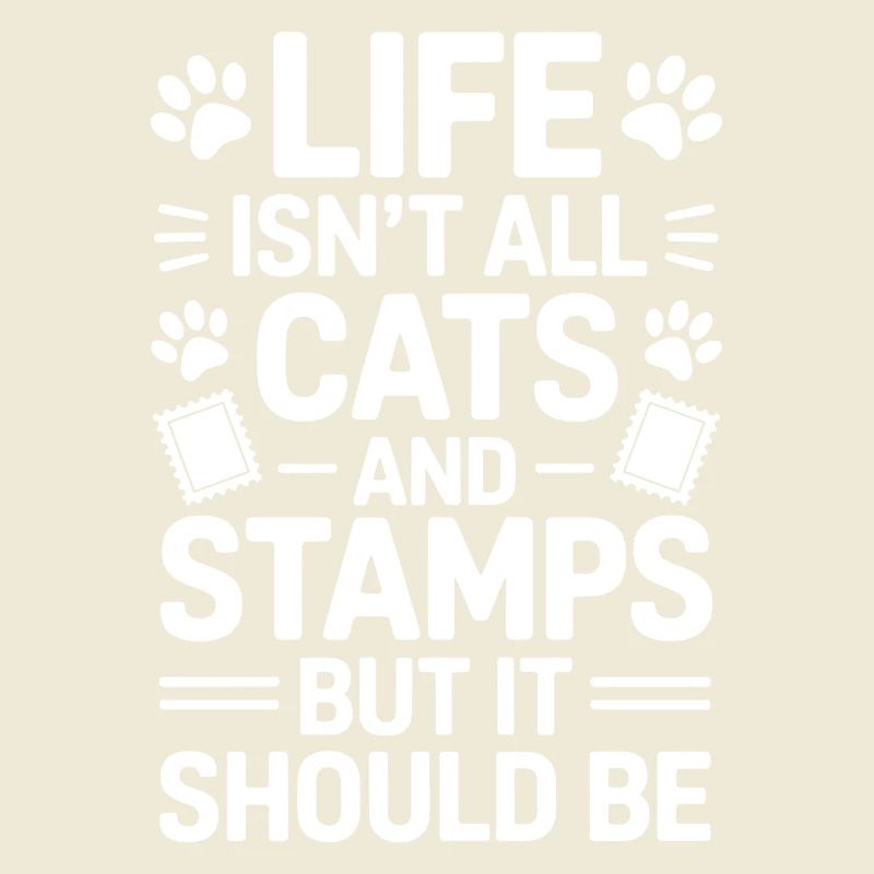 Briefmarken Spruch Katze Witz Briefmarken Geschenk