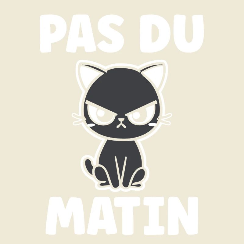 Chat grognon Pas du matin