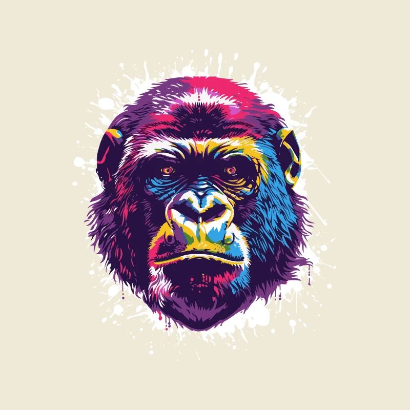 Gorilla Pop Art Monkey Monkey