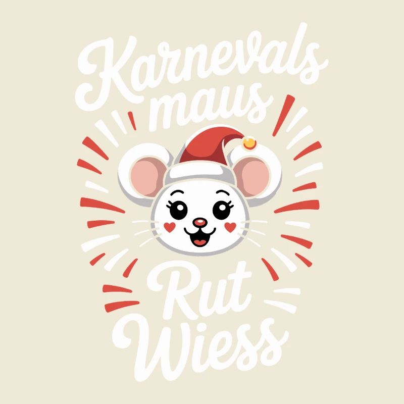 Karnevalsmaus Rut Wiess Köln Kölner Karneval Maus