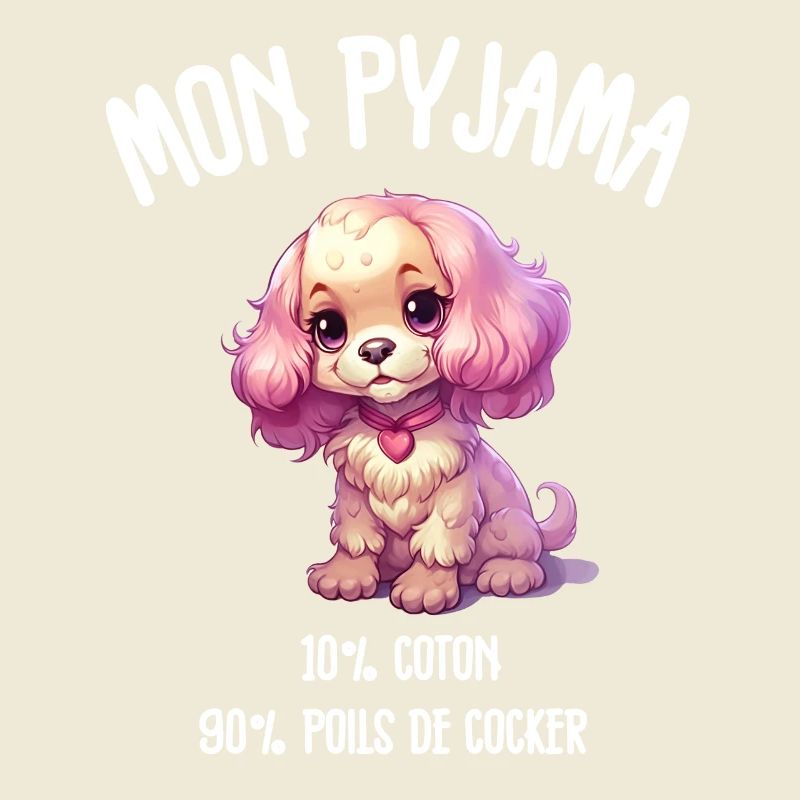 Pyjama Chien Cocker Drôle